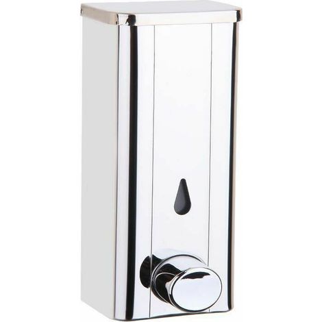 royaluxe - Accessoires de Salle de Bain 304 Savon en Acier Inoxydable Distributeur Mural Poinçon Se Laver Les Mains Bouteille Hôtel Salle de Bains Cuisine Conteneur de, Savon (1/3)