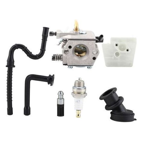 Carburador para motosierras STIHL 024 026 MS240 MS260, WT194, carburador Stihl 026, carburador Stihl MS 260 + freno de cadena (1/5)
