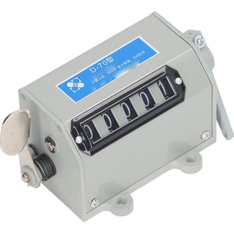 Compteur de tractions mécanique à 5 chiffres, réinitialisable manuellement, pour machines-outils de précision 220 V (1/5)