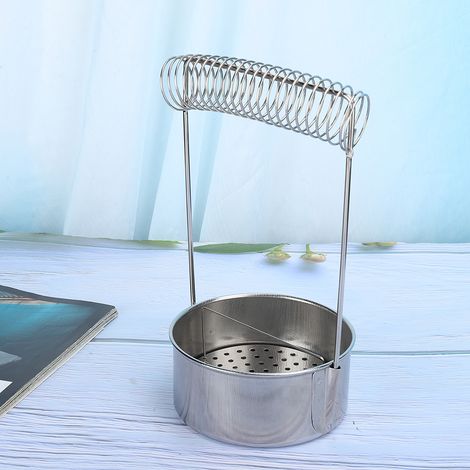 Seau à pinceau ouvert en acier inoxydable pour peinture à l'huile, porte-pinceaux pour lavage direct, accessoires pour peinture à l'huile (1/5)