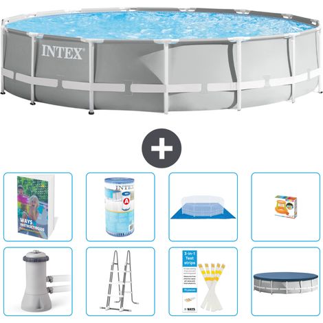 Prism Frame Pool Rund - 457x107 cm - 9-teilig S541