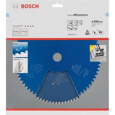 Expert para hoja de sierra circular de aluminio Ø30mm - 250 x 30 x 2,8 mm, 80 - 2 608 644 111