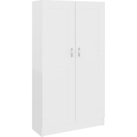 vidaXL Book Cabinet White 82,5x30,5x150 cm Engineered Wood
