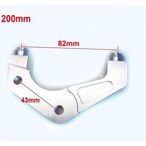 Étrier de frein universel RPM 82 mm pour motos Yamaha Aerox Nitro, pompe de frein RSZ Jog BWS Zuma 50 RR RSZ Turtle King Radiant - 200 mm (1/5)