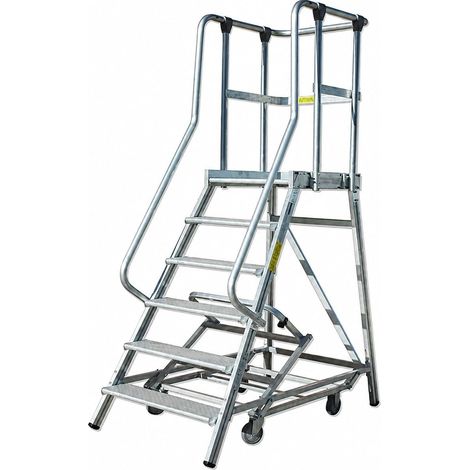 Escalera de Almacén ALX 60-04 con Plataforma 600x700 mm (1/3)