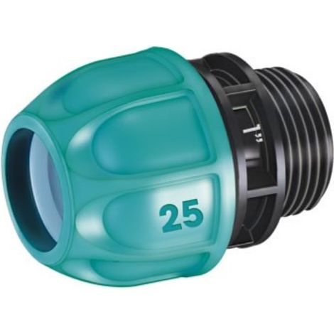 RACCORDO IRRIGAZIONE 25 MM PER TUBO CON FILETTO 1 POLLICE MASCHIO CLABER