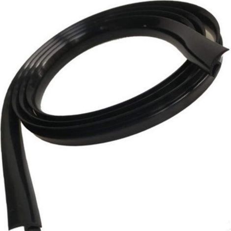 Junta de puerta de coche - Perfil universal de goma negra para ventana delantera de 1,8 m (1/2)