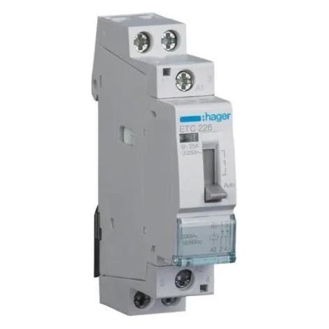 Hager ETC226 Doppeltarifkontaktor schwarz 25A
