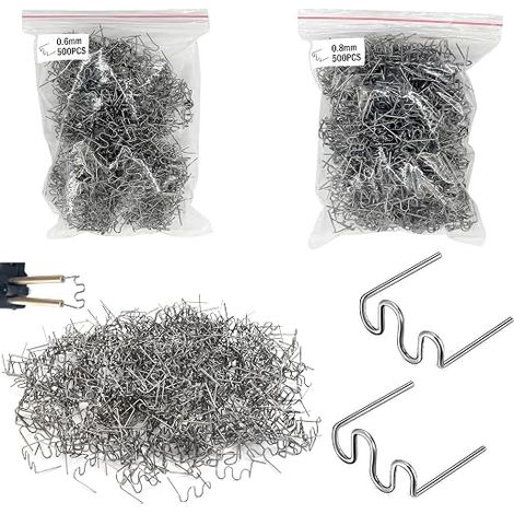 0.8mm/0.6mm Steel Hot Staples Welder Staple, Hot Staples for Plastic Welding, Hot Staples Welding Repair Machine (1/5)