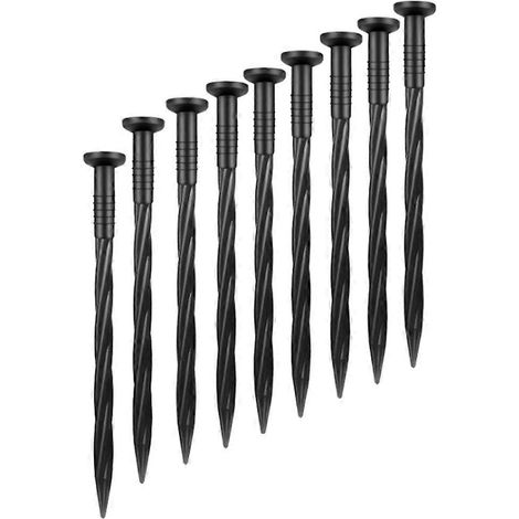 80 lot 8 pouces plastique Landscape Edging Anchoring Stakes jardin Lawn cour Spikes Landscaping Stakes pour Paver Edging (1/5)