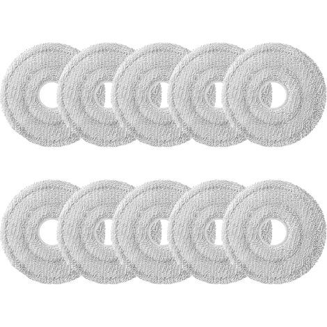 10 Pièces Serpillière,Chiffon Lavable Compatible Dreame L10s,Xiaomi X10,Mova E30,Nettoyage Sol (1/5)