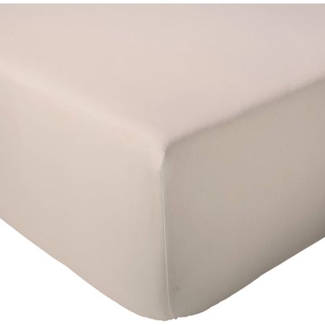 Drap housse en percale de coton uni PASSION PERCALE Bonnet de 40 cm 180x200 cm (1/5)
