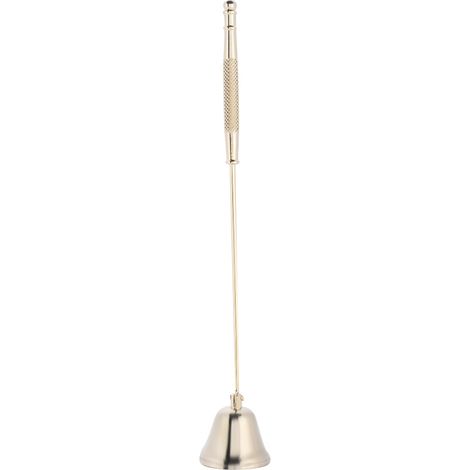 Extincteur élégant en acier inoxydable en forme de cloche, avec coupe-mèche et outil à main (doré) (1/4)