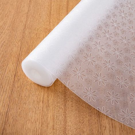 Revestimiento estantes: revestimiento antiadherente armarios cajones impermeable estampado, fácil cortar medida (45 cm 300, 300 cm (1/2)