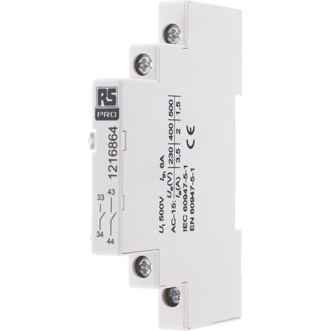 Circuit de déclenchement RS PRO pour Disjoncteurs de protection moteur MS32 et MSB32, Tension 240 V (B300), 250 V ( Prix pour 1 ) (1/2)