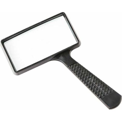 Loupe Portable 10X, Loupe Rectangulaire, Lentille en Verre Résistant aux Rayures pour les Personnes Âgées Lecture, Passe-Temps, Réparation, Observation (1/5)