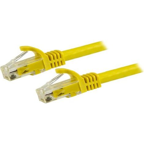 StarTech.com Cavo di Rete Giallo Cat6 UTP Ethernet Gigabit RJ45 Antigroviglio - 50cm (1/3)