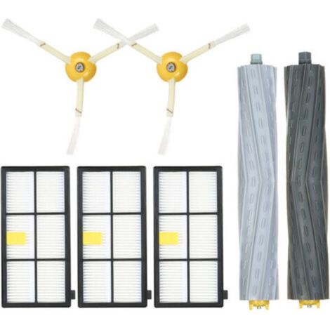 Set mit 7 Ersatzteilen für iRobot Roomba 800 und 900 Serie 860 861 864 805 866 870 880 890 891 894 960 961 964 966 980 Staubsauger – Akku-Schmutzentfernungsbürste (1/5)