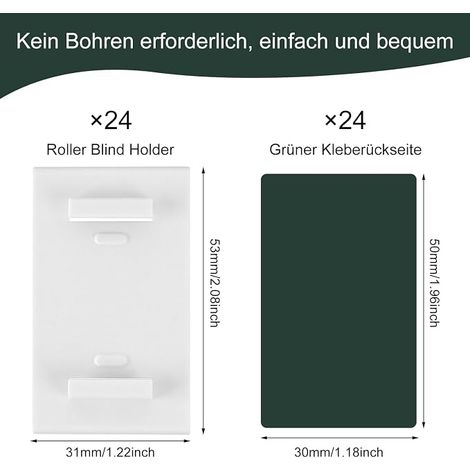 Adhesive Blind Brackets (1/4)