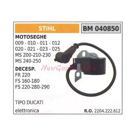 Bobina accensione STIHL motore decespugliatore 009 010 motosega FR 220 040850