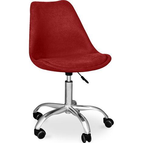 Silla con Ruedas de Escritorio Tapizada - Tulip
