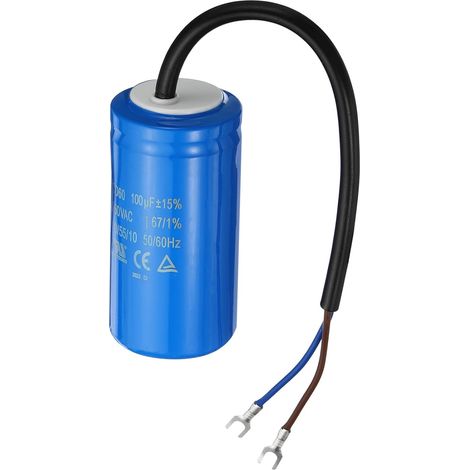 Cd60 Fonctionner Condensateur, 100Uf 250VAC 50/60Hz Moteur Démarrage Condensateur avec 2 Fils pour Air Compresseur Moteur Démarrage Execution (1/5)