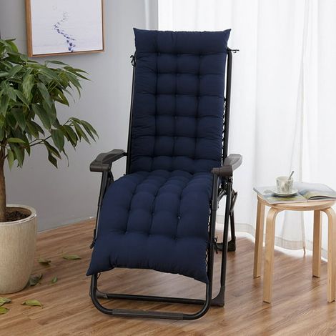 Coussin de chaise souple chaise longue terrasse patio piscine arrière-cour coussin de siège de jardin (1/5)