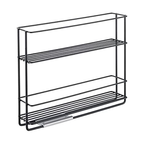 Metaltex Porta spezie Scorrevole, Nero, 28x22x6 cm (1/4)