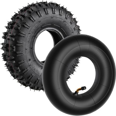 4.10-4+ Kit de pneus pour motoculteur, souffleuse à neige, tondeuse à gazon, diable, brouette, kart pour enfants et plus encore (1/5)