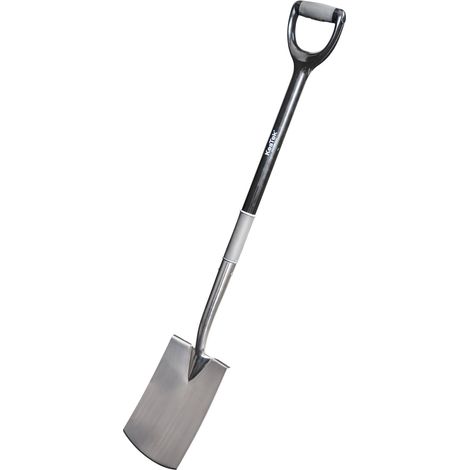 Kestek Gärtnerspaten Gartenspaten Grabenspaten Flach Edelstahl DGriff Trittkante (1/3)