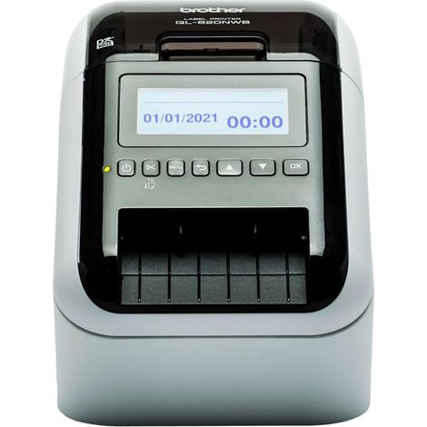 Brother QL-820NWBVMXX1 impresora de etiquetas Térmica directa Color 300 x 600 DPI 176 mm/s Inalámbrico y alámbrico Ethernet DK Wifi Bluetooth