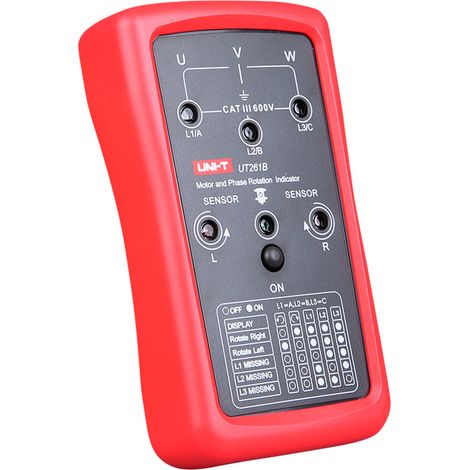 Unit UT261B detector de secuencia de fases rojo y gris (1/3)