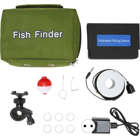 Caméra de pêche HD écran 4,3 pouces 1200TVL grand angle détecteur de poissons sous-marin pour jardinage agriculture 100‑240V prise EU 30m (1/5)