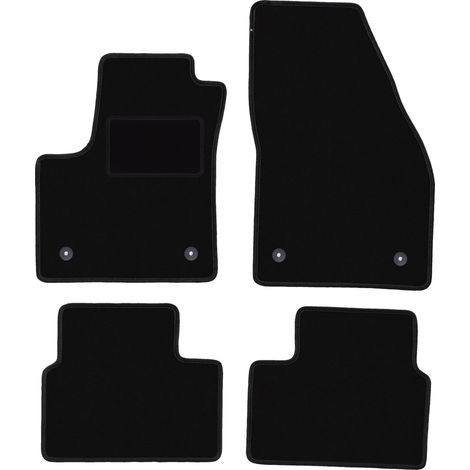 Alfombrillas de terciopelo negro para: Opel Meriva B monovolumen (2010-2017) (1/5)