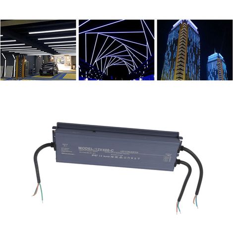 Alimentation étanche IP67 pour LED, tension constante, 400 W, AC170-265 V, 12 V (1/5)