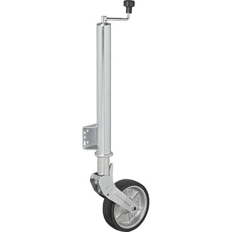Grande roue jockey jante en metal pneu en caoutchouc plein capacite de charge de 500 kg