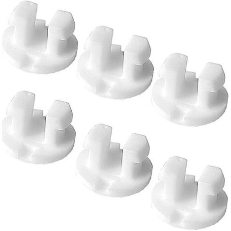 Ensemble de 6 boucles de cordon de fermeture de barre inférieure de store, bouchon de tête de rail, kit de store (1/5)