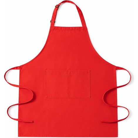 Tablier de Cuisine Femme, Deux Poches Réglable, Tablier Cuisine Homme, Étanche Et résistant à l'huile Grande Taille, Pour Barbecue,Restaurant (1/5)