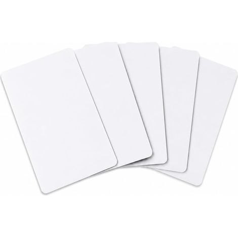 Lot de 100 Cartes RFID 13,56 MHz Programmables, Puce CUID, Cartes NFC Vierges Réinscriptibles, Badge Carte pour Contrôle d’Accès, Immeuble, Bureau, Parking, Garage, Ascenseur Compatible (1/5)