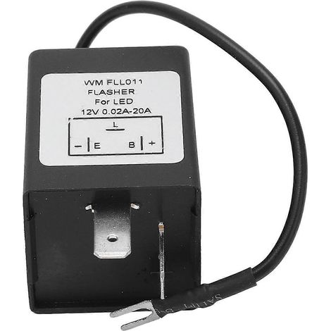 Relais clignotant à LED, 2 broches, relais clignotant haute performance et robuste pour motos, voitures et véhicules électriques