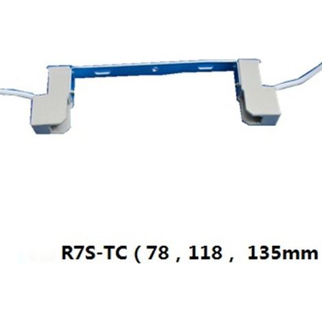 Douille de lampe en céramique R7S en stock, câblage résistant aux hautes températures, culot de lampe halogène avec fil, CE