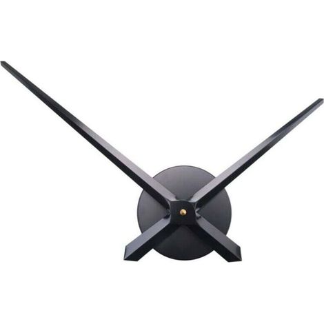 Aiguilles Horloge 3D Mécanisme Mouvement Bricolage Remplacement Accessoire Mur Noir (1/4)