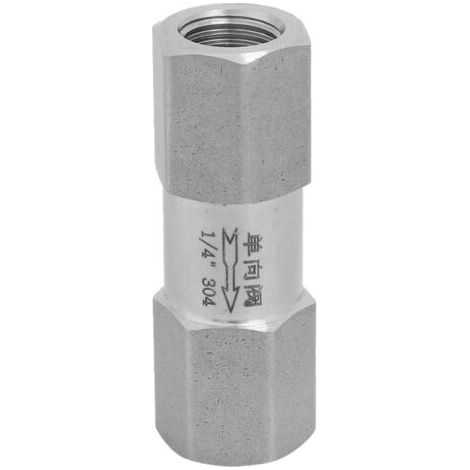 Clapet anti-retour hexagonal 1/4 pouce, clapet anti-retour vertical en acier inoxydable 304, clapet anti-retour pneumatique, clapet anti-retour hexagonal pneumatique, clapet anti-retour pour récipient