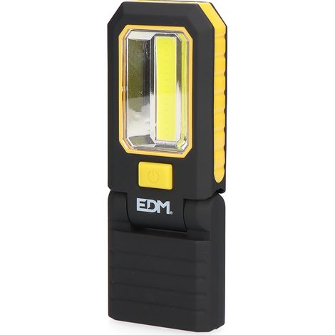 Linterna LED COB 3 LEDs XL, 200 lm, con imán y colgante  EDM 36387 (1/8)