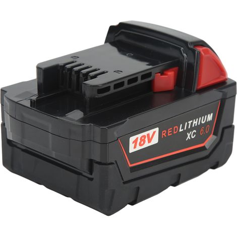Batterie de remplacement lithium-ion 18 V avec indicateur de charge pour accessoires d'outils électriques sans fil M18 (1/5)