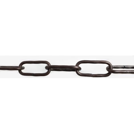 CATENA MAGLIA LUNGA RITORTA 2,5 MM 2,5 M NERO