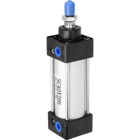 Vérin Pneumatique Double Effet SC40x200 en Alliage d'Aluminium Standard (1/5)