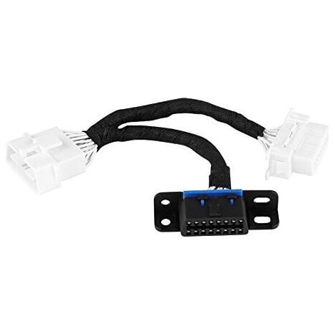 Câble rallonge OBD2 à 16 broches – adaptateur diviseur mâle/femelle pour diagnostic automobile, compatible avec tous véhicules équipés de prise EOBD/OBD-II