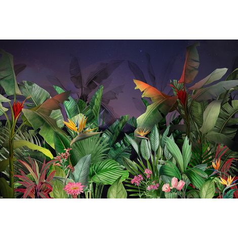 Papier peint panoramique - Plantes tropicales - 130 cm x 87 cm (1/2)