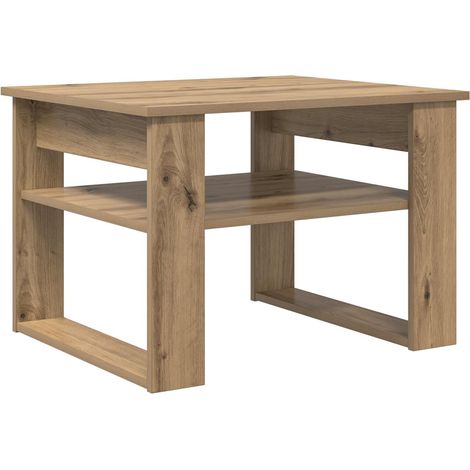 Tavolino da salotto Rovere artigianale 64 x 54 x 44 cm vidaXL